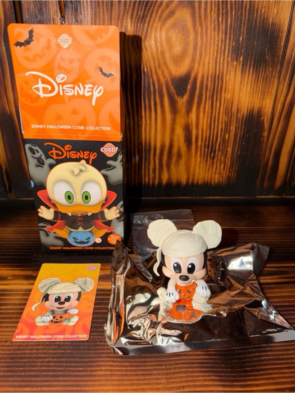 Disney Mickey Mouse or Dale Halloween Figure in Orange Costume with Cream Hair
